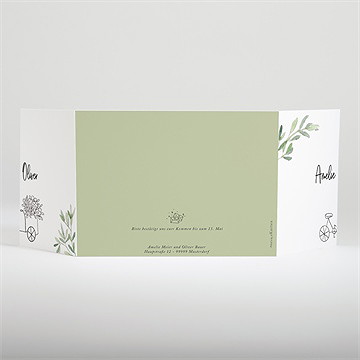 Hochzeitseinladung olivenbaum - doppelklapp - Vue 3