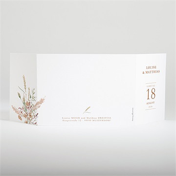 Hochzeitseinladung sommertraum - doppelklapp - Vue 3