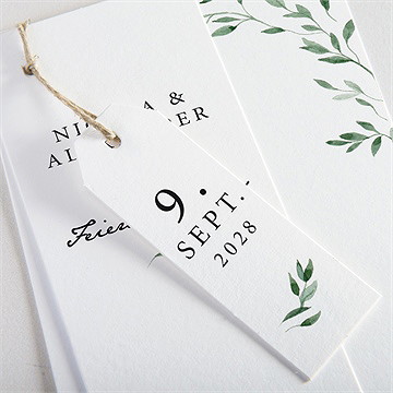 Hochzeitseinladung unter dem olivenbaum-dreiteil. - Vue 2