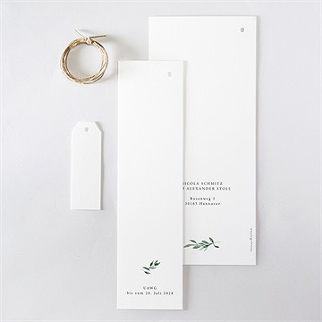 Hochzeitseinladung unter dem olivenbaum-dreiteil. - Vue 5