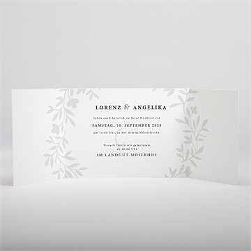 Hochzeitseinladung herrlich  - doppelklapp - Vue 2