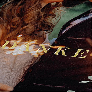 Dankeskarte Hochzeit intime blätterwelt - gold - Vue 2