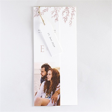 Hochzeitseinladung goldene weide - dreiteilig - Vue 3