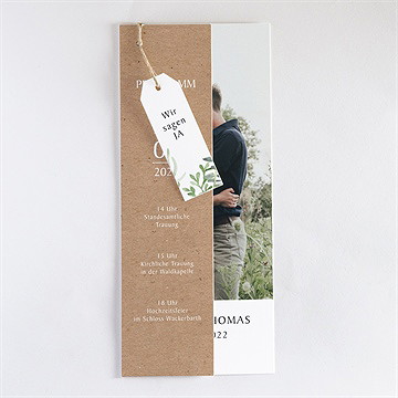 Hochzeitseinladung Power Of Love -Dreiteilig - Vue 3