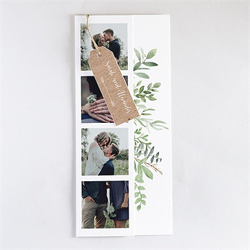 Hochzeitseinladung blättertanz - dreiteilig - Vue 3