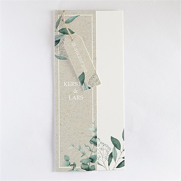 Hochzeitseinladung intime blätterwelt - dreiteili - Vue 3