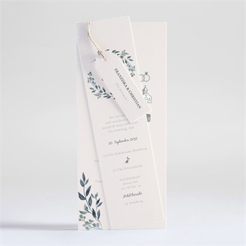 Hochzeitseinladung schöner glanz - dreiteilig