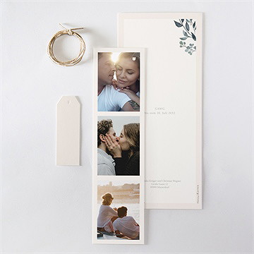 Hochzeitseinladung Schöner Glanz - Dreiteilig - Vue 5