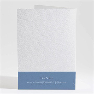 Kirchenheft Kommunion vergiss mich nicht - blau - Vue 4