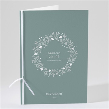 Kirchenheft Kommunion smaragdprägung