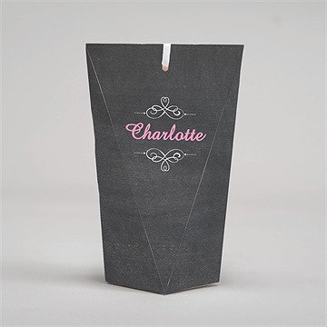 Geschenkbox Kommunion Weizenähren Rosa - Schachtel - Vue 4