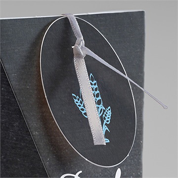 Geschenkbox Kommunion Weizenähren Blau - Schachtel - Vue 2