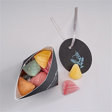 Geschenkbox Kommunion Weizenähren Blau - Schachtel - Vue 3