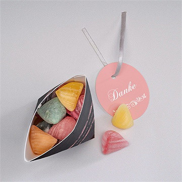 Geschenkbox Kommunion Rosa Taube - Schachtel - Vue 3