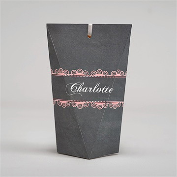 Geschenkbox Kommunion Rosa Taube - Schachtel - Vue 4