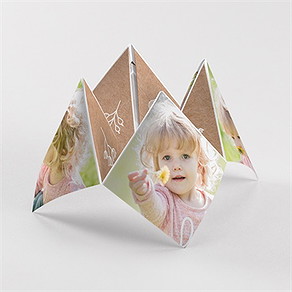 Einladung Taufe foto auf kraftpapier