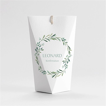 Geschenkbox Konfirmation Vergoldeter Blumenkranz 2 - Vue 4