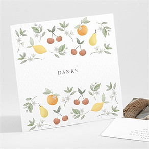 Dankeskarte Geburt frühlingspoesie
