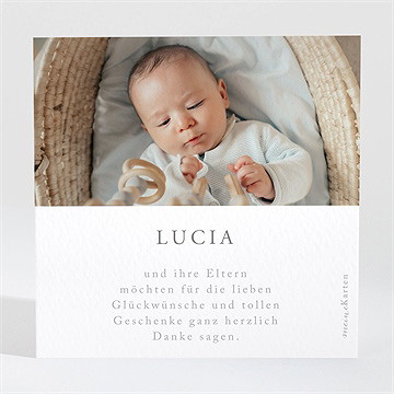 Dankeskarte Geburt frühlingspoesie - Vue 2