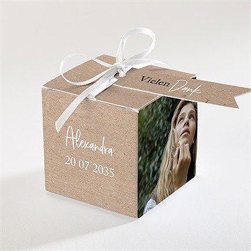 Geschenkbox Konfirmation Ichtus Auf Kraftpapier