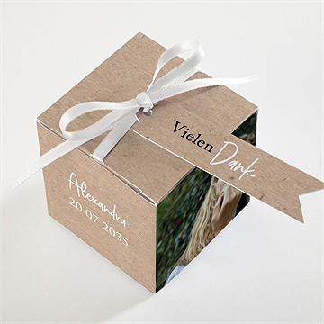 Geschenkbox Konfirmation Ichtus Auf Kraftpapier - vue 3