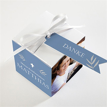 Geschenkbox Konfirmation Vergiss Mein Nicht Blau - Vue 3