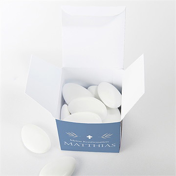 Geschenkbox Konfirmation Vergiss Mein Nicht Blau - Vue 4