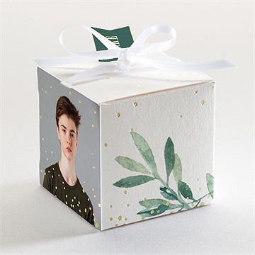 Geschenkbox Konfirmation Vergoldeter Blumenkranz-Gold - Vue 3