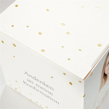 Geschenkbox Konfirmation Goldener Ichthus - Gold - Vue 2