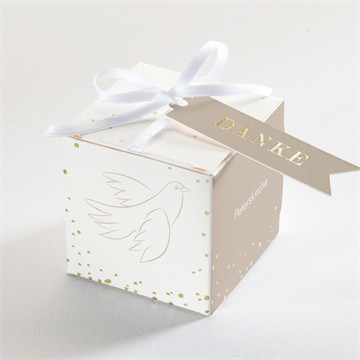 Geschenkbox Konfirmation goldbuchstabe