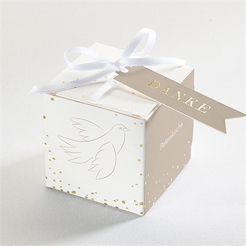 Geschenkbox Konfirmation Goldbuchstabe - Gold