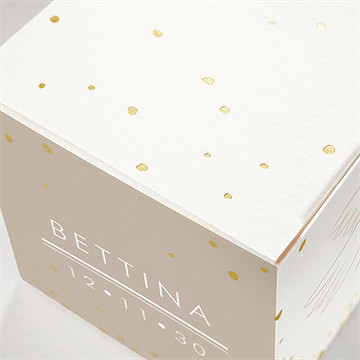 Geschenkbox Konfirmation Goldbuchstabe - Gold - Vue 2