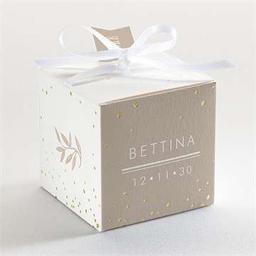 Geschenkbox Konfirmation Goldbuchstabe - Gold - Vue 3