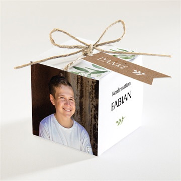 Geschenkbox Konfirmation Kraftpapier
