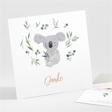 Dankeskarte Geburt koalaliebe