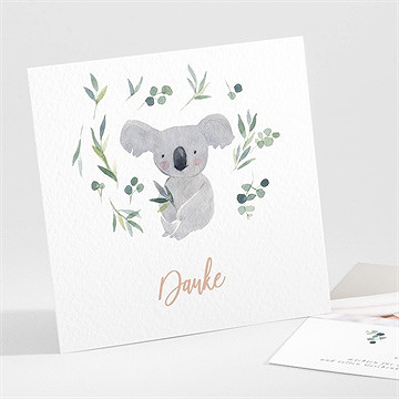 Dankeskarte Geburt koalaliebe