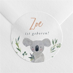 Sticker Geburt koalaliebe