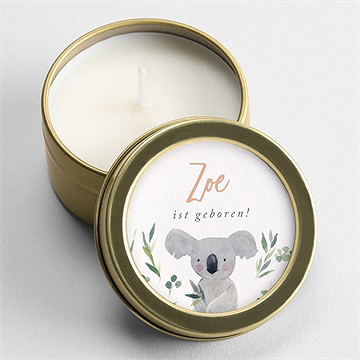 Kerze Geburt koalaliebe
