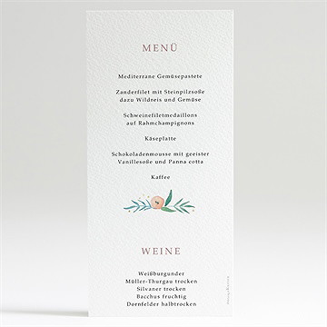 Menükarte Kommunion zartes rosa - Vue 2