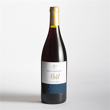 Flaschenetikett Kommunion Sternenhimmel - Vue 2