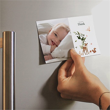 Dankeskarte Geburt kleiner dschungel - Vue 2