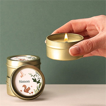 Kerze Geburt kleiner dschungel - Vue 2