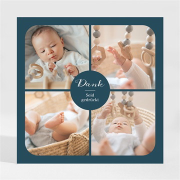 Dankeskarte Geburt mein erster fotostreifen-magn