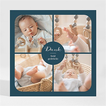 Dankeskarte Geburt mein erster fotostreifen-magn