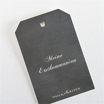 Geschenkanhänger Kommunion Weizenähren Rosa - Vue 3