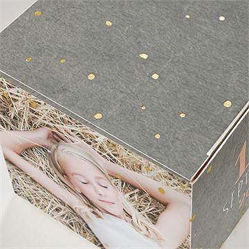 Geschenkbox Kommunion Kommunionssymbole - Gold - Vue 2