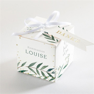 Geschenkbox - Würfel mit Vergoldung