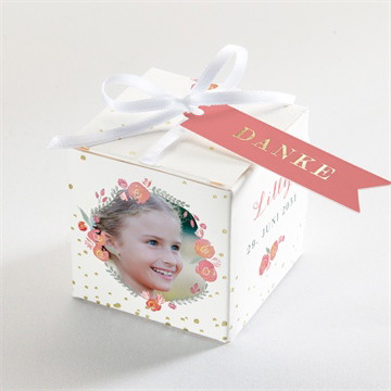 Geschenkbox - Würfel mit Vergoldung