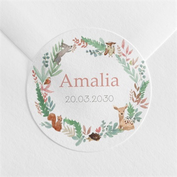 Sticker Geburt tanz der waldtiere