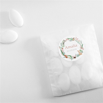 Sticker Geburt tanz der waldtiere - Vue 4